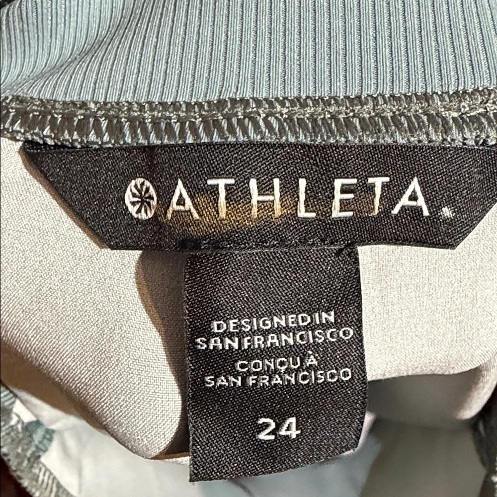 Athleta Gray Ribbed Fabric